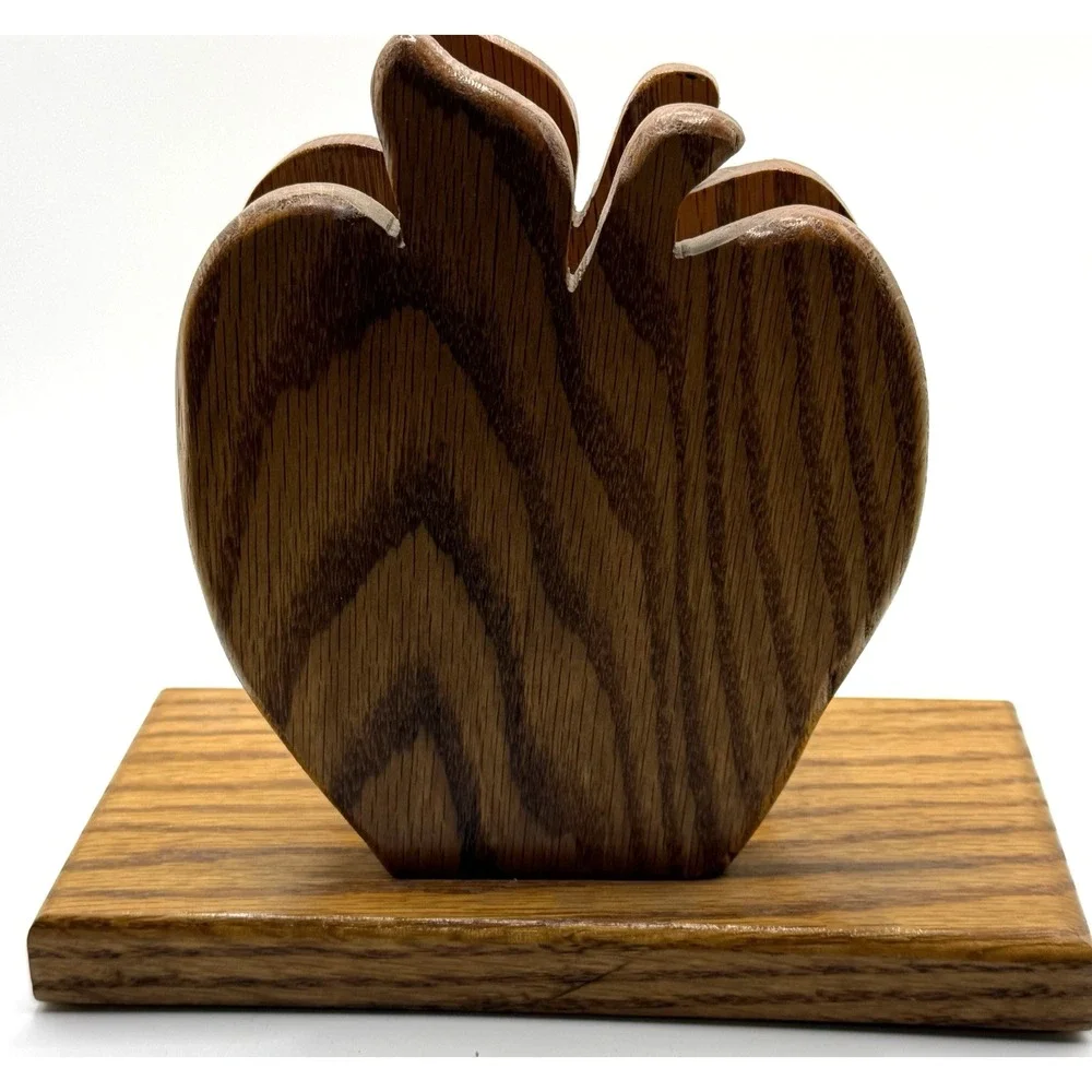 Handmade wooden apple